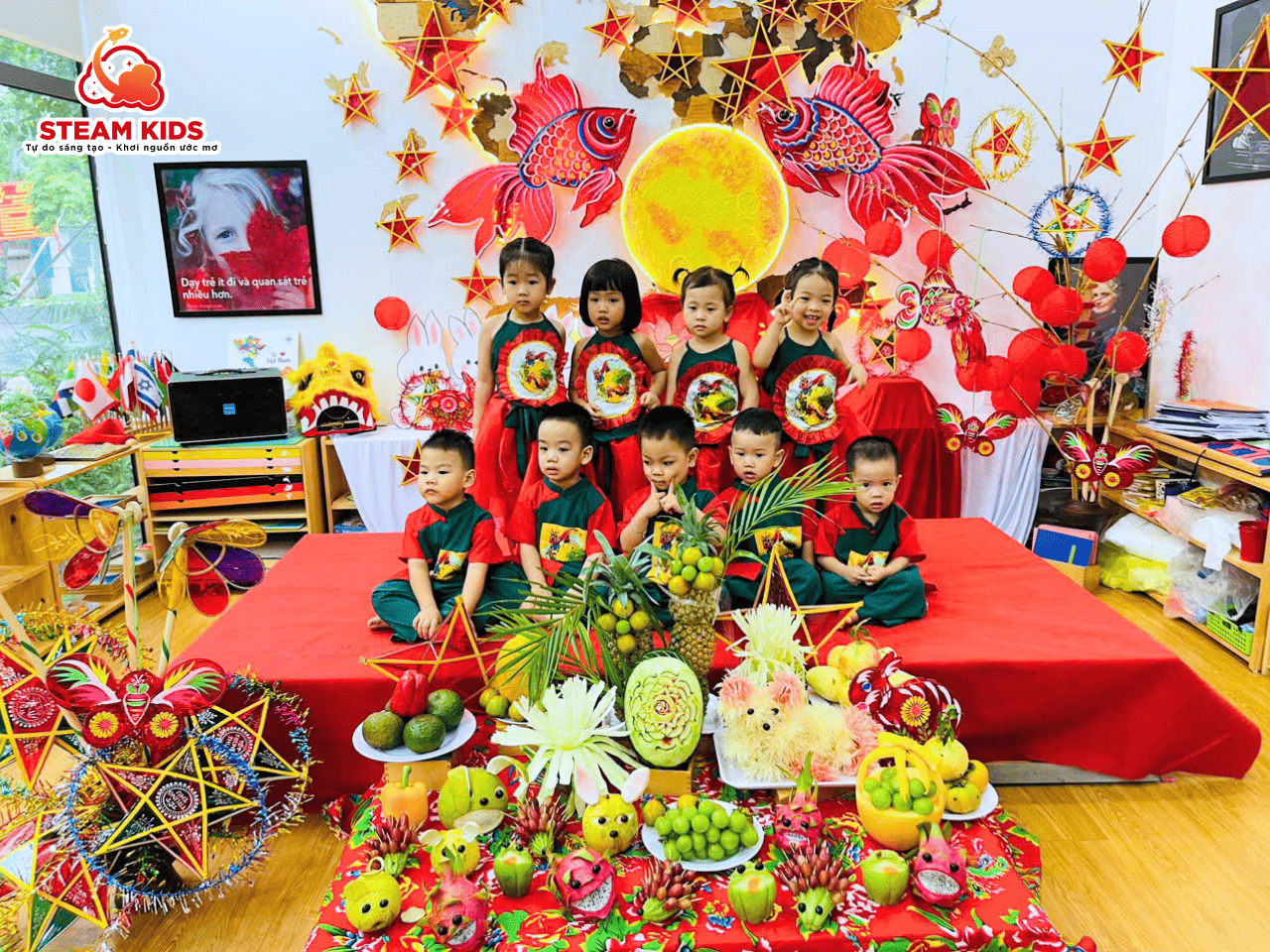 TRUNG THU RẠNG RỠ CỦA CÁC BÉ TRUNG THU RẠNG RỠ CỦA CÁC BÉ - Trường Mầm Non STEAM KIDS