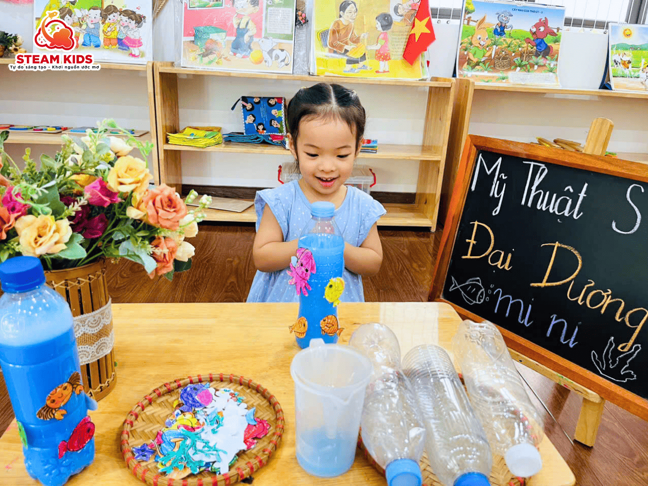 STEAM 12 BIẾN LỚP HỌC THÀNH ĐẠI DƯƠNG MINI STEAM 12 BIẾN LỚP HỌC THÀNH ĐẠI DƯƠNG MINI - Trường Mầm Non STEAM KIDS