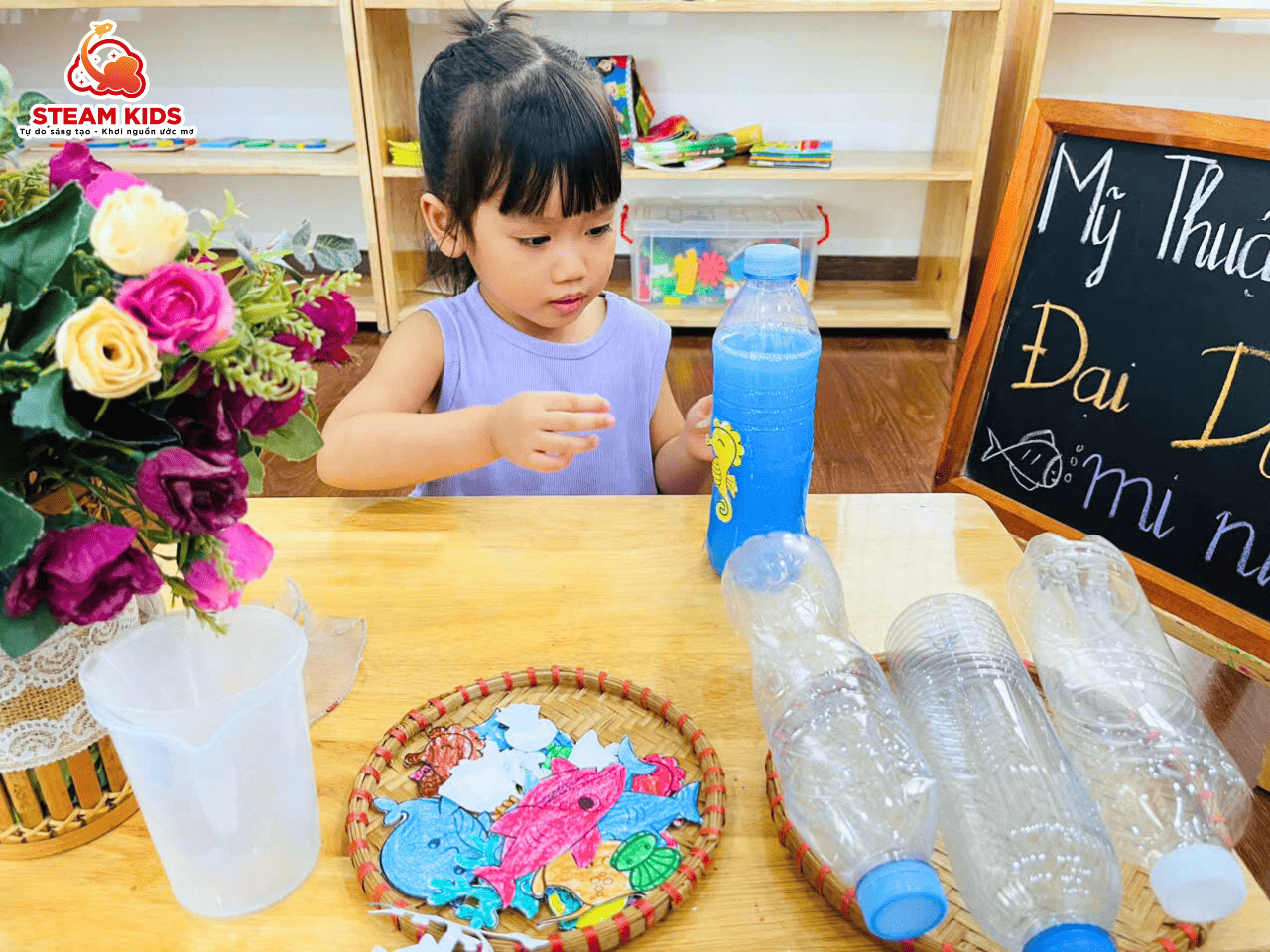STEAM 12 BIẾN LỚP HỌC THÀNH ĐẠI DƯƠNG MINI STEAM 12 BIẾN LỚP HỌC THÀNH ĐẠI DƯƠNG MINI - Trường Mầm Non STEAM KIDS