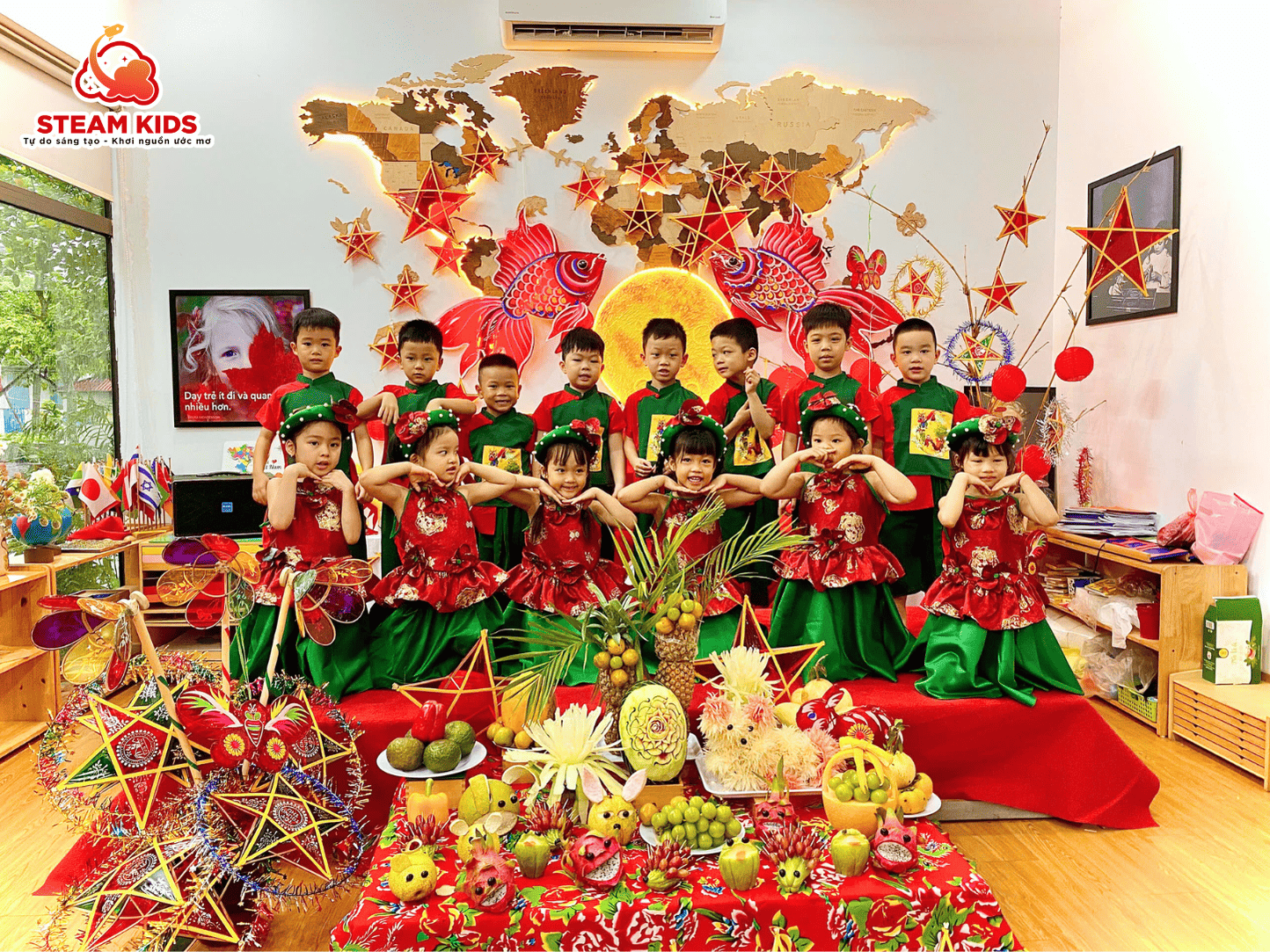 VUI TẾT TRUNG THU CÙNG CÁC BÉ LỚP STEAM 16 VUI TẾT TRUNG THU CÙNG CÁC BÉ LỚP STEAM 16 - Trường Mầm Non STEAM KIDS