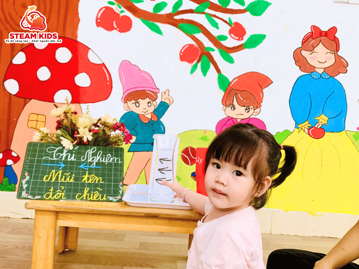 BÍ ẨN KHOA HỌC – THÍ NGHIỆM MŨI TÊN ĐỔI CHIỀU - Trường Mầm Non STEAM KIDS