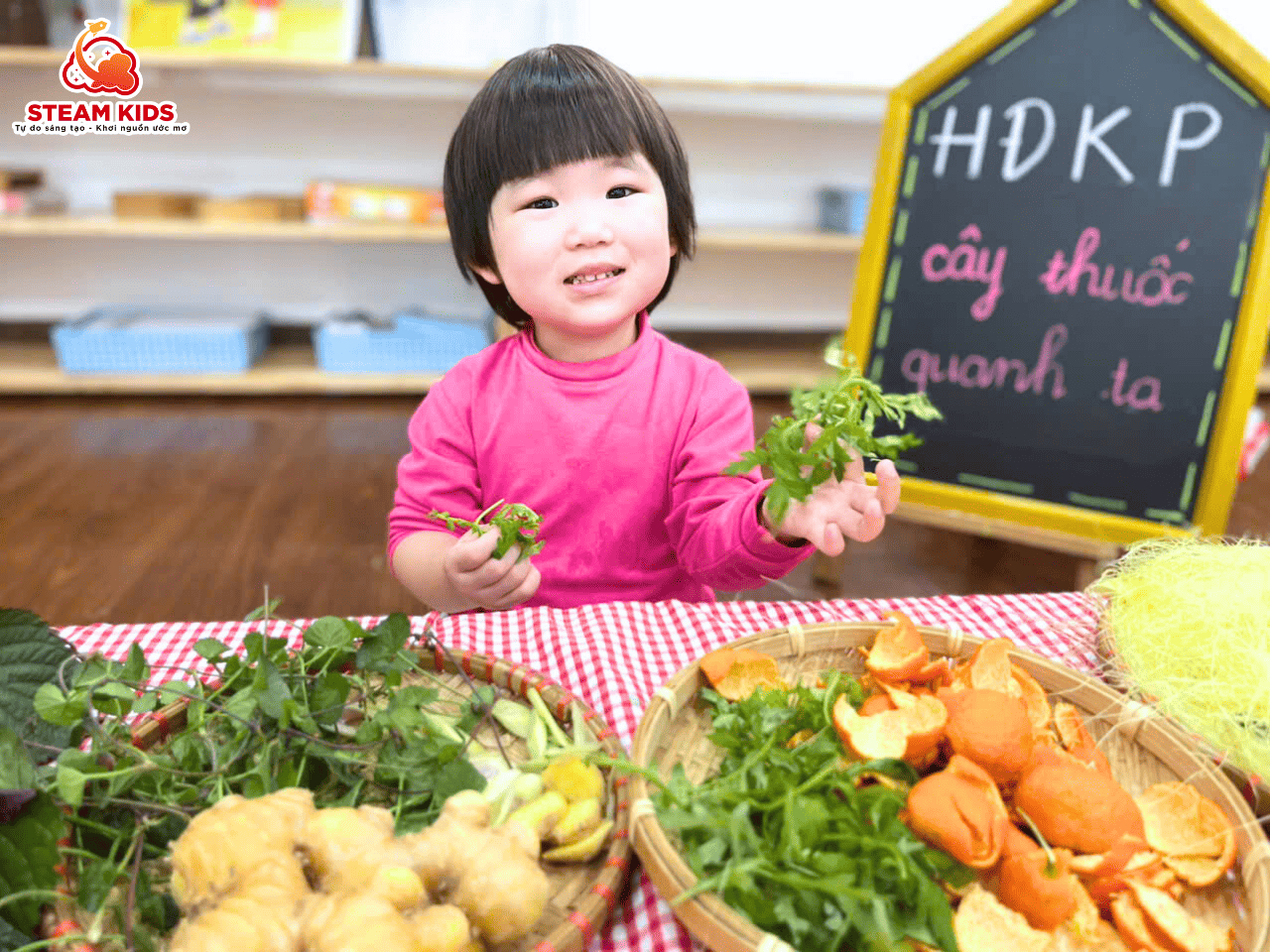 HOẠT ĐỘNG KHÁM PHÁ: “CÂY THUỐC QUANH TA” HOẠT ĐỘNG KHÁM PHÁ: “CÂY THUỐC QUANH TA” - Trường Mầm Non STEAM KIDS