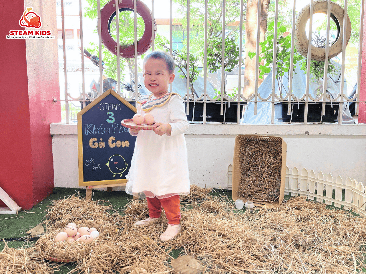 KHÁM PHÁ GÀ CON – HÀNH TRÌNH ĐÁNG YÊU CỦA CÁC BÉ STEAM 3 KHÁM PHÁ GÀ CON – HÀNH TRÌNH ĐÁNG YÊU CỦA CÁC BÉ STEAM 3 - Trường Mầm Non STEAM KIDS