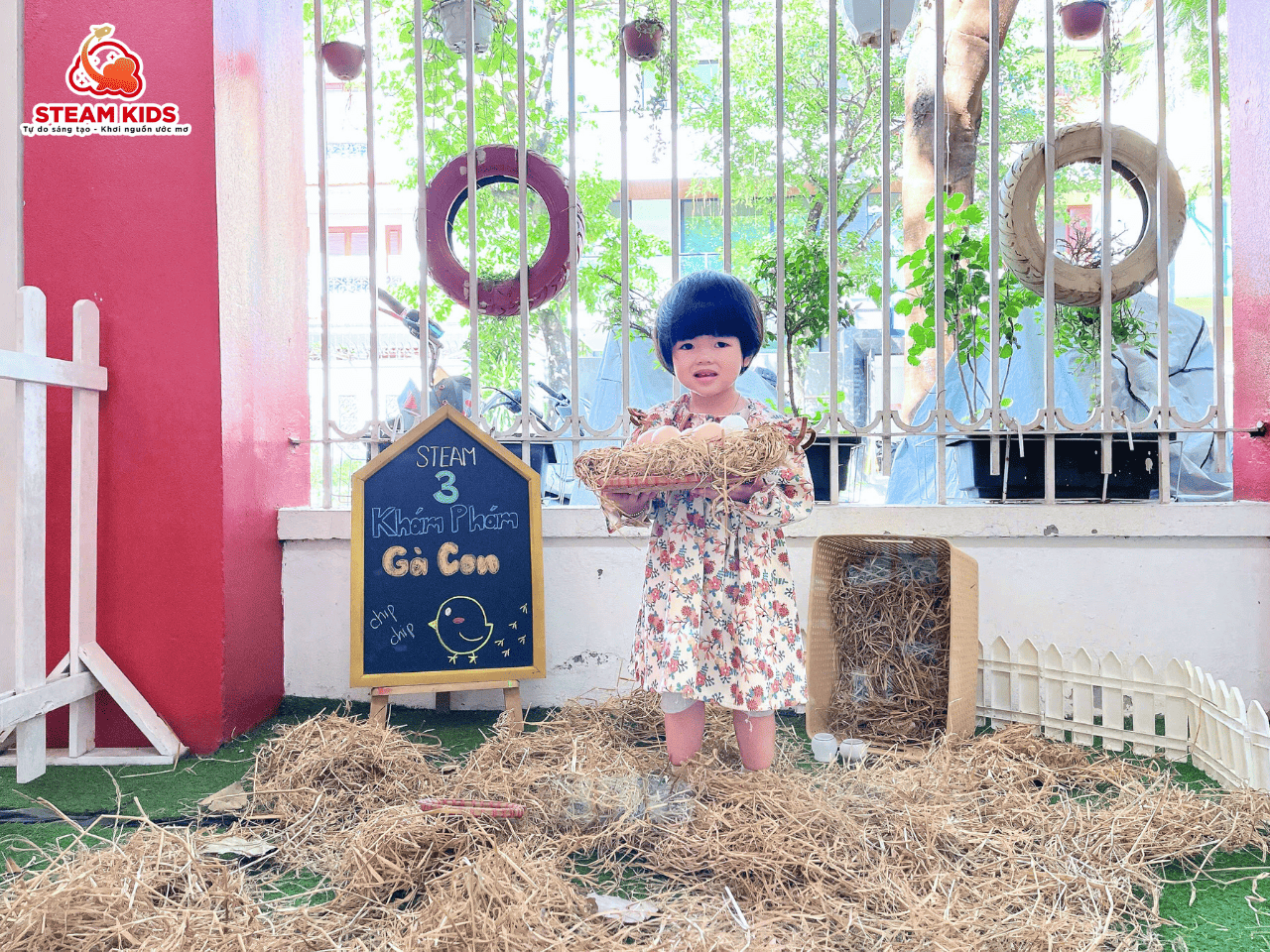 KHÁM PHÁ GÀ CON – HÀNH TRÌNH ĐÁNG YÊU CỦA CÁC BÉ STEAM 3 KHÁM PHÁ GÀ CON – HÀNH TRÌNH ĐÁNG YÊU CỦA CÁC BÉ STEAM 3 - Trường Mầm Non STEAM KIDS