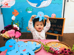 MỸ THUẬT SÁNG TẠO – BÉ LÀM CON SỨA BIỂN ĐÁNG YÊU - Trường Mầm Non STEAM KIDS