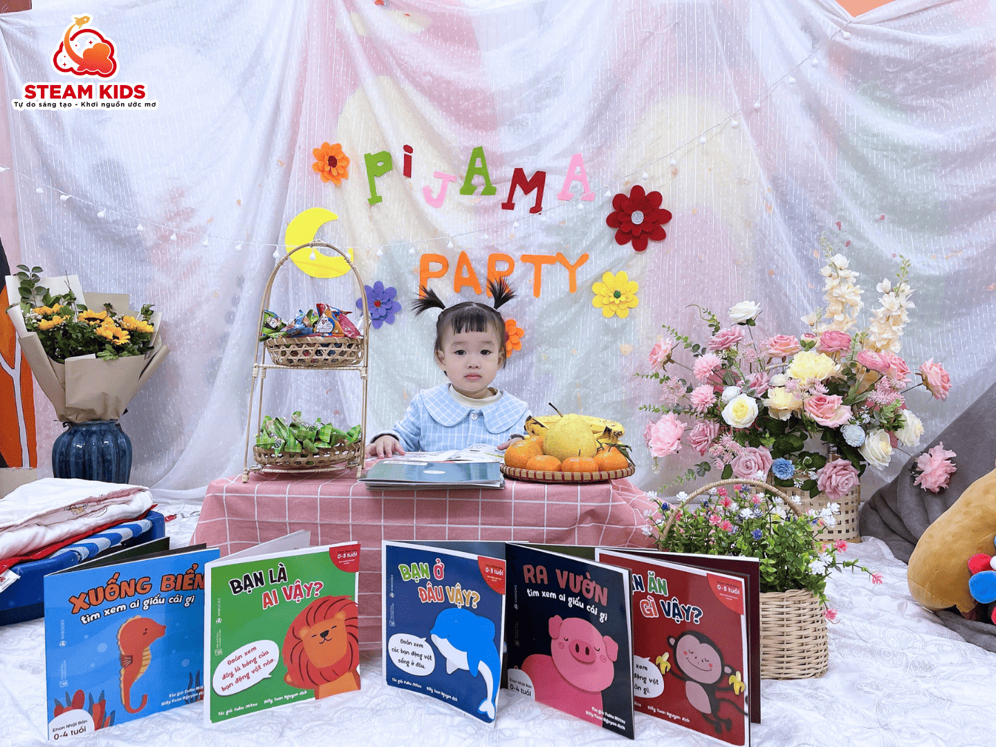 PIJAMA PARTY – BUỔI TIỆC ĐÁNG YÊU CỦA CÁC BẠN NHỎ LỚP STEAM 3 - Trường Mầm Non STEAM KIDS