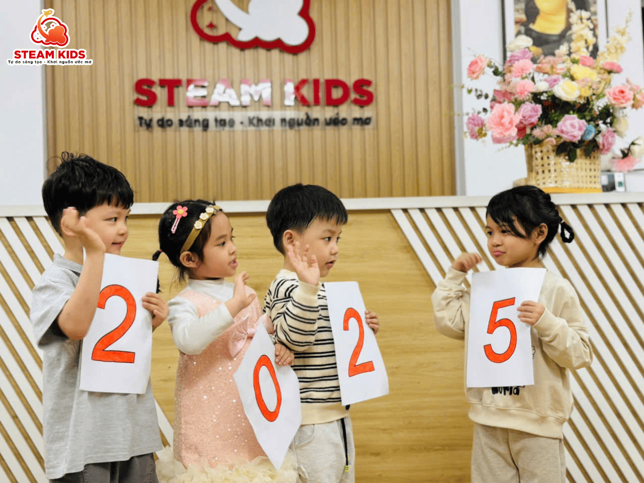 CHÀO ĐÓN NĂM MỚI CÙNG CÁC BẠN NHỎ STEAM 5 CHÀO ĐÓN NĂM MỚI CÙNG CÁC BẠN NHỎ STEAM 5 - Trường Mầm Non STEAM KIDS