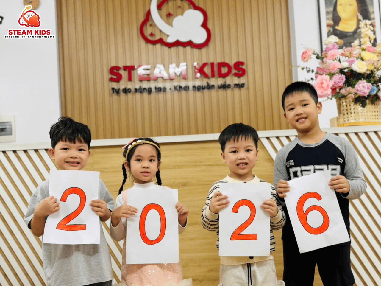 CHÀO ĐÓN NĂM MỚI CÙNG CÁC BẠN NHỎ STEAM 5 CHÀO ĐÓN NĂM MỚI CÙNG CÁC BẠN NHỎ STEAM 5 - Trường Mầm Non STEAM KIDS
