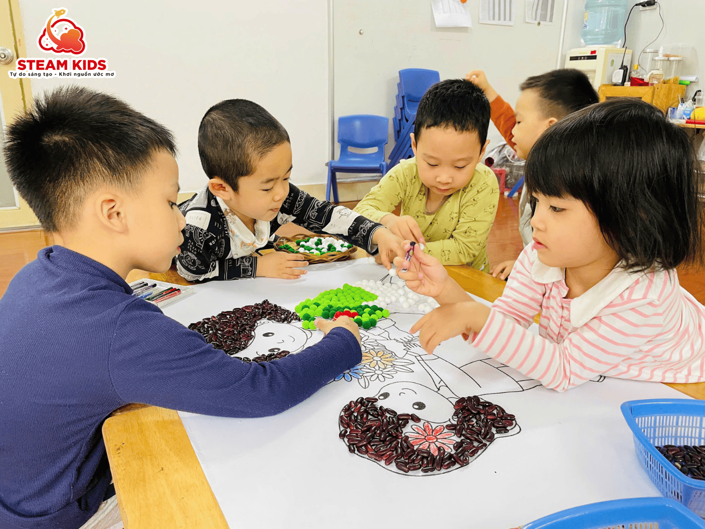 HOẠT ĐỘNG TRẢI NGHIỆM: “MÓN QUÀ TẶNG MẸ” - Trường Mầm Non STEAM KIDS