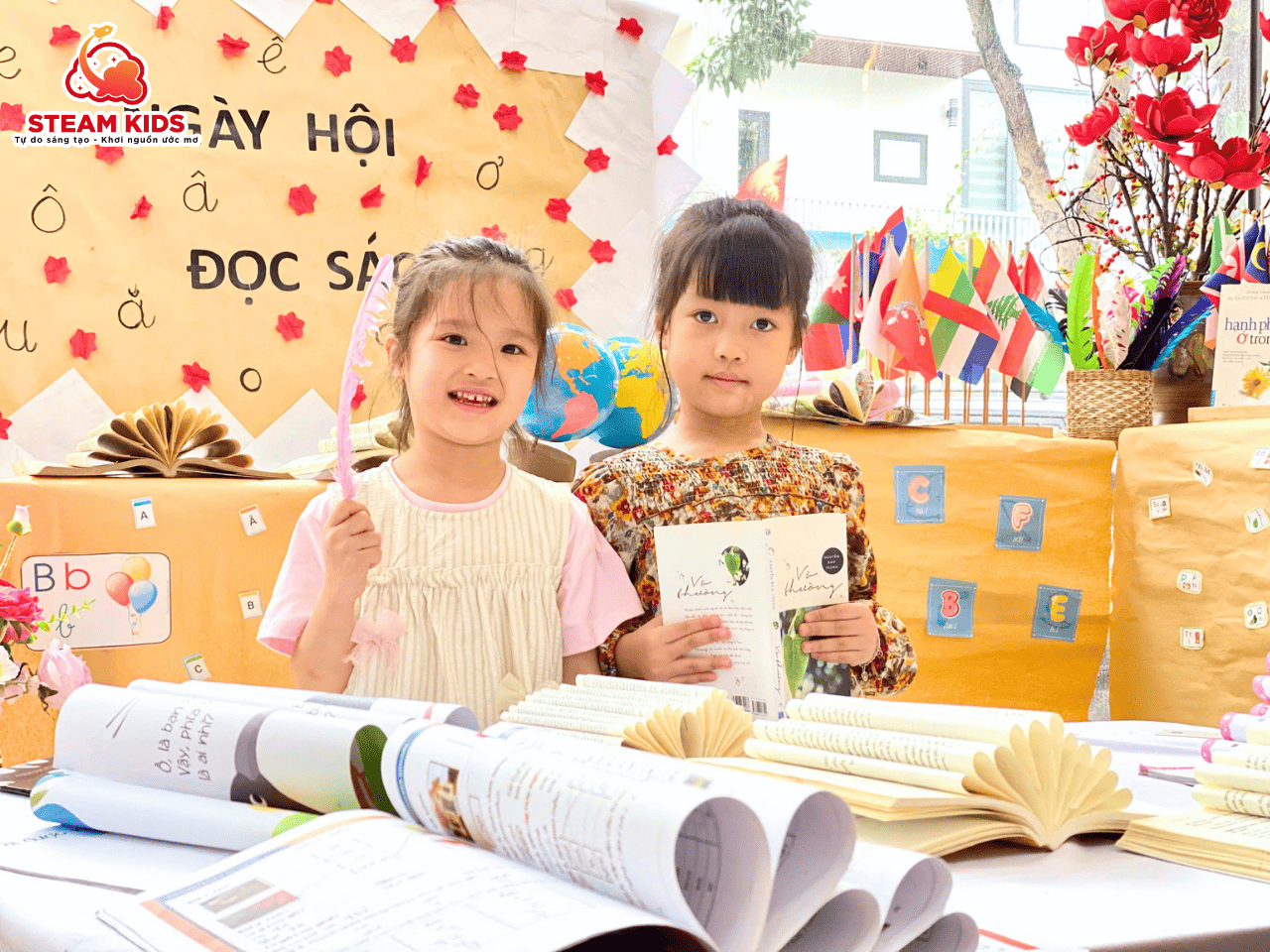 NGÀY HỘI ĐỌC SÁCH – HÀNH TRÌNH CỦA TRI THỨC - Trường Mầm Non STEAM KIDS